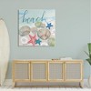 Stupell Industries Beach Calligraphy Seashells Clams Starfish Ocean Foam Canvas Art, 36" x 36" - 3 of 4