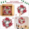 GAOMON 24 Inch Christmas Wreath with Lights, Pre-Lit Xmas Wreath with Christmas Decorations, Christmas Wreath - 4 of 4