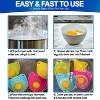 5 Star Super Deals Egg Poacher Silicone Cup 4pc Set - Microwave & Stovetop Boiler Safe Poaching Pan, Steamer, & Boiler Floating Insert Cooking Pods - 2 of 4