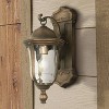 Minka Lavery Rustic Outdoor Wall Light Fixture Bronze Alder Silver 19" Clear Seedy Glass for Post Exterior Barn Porch Yard Patio - 2 of 4