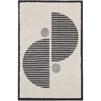 Nourison Modern Passion Circle Mid-Century Modern Indoor Rug