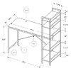 Monarch Specialties Computer Desk Home Office Laptop Storage Shelves 48InchL Work Metal Laminate Brown Grey Contemporary Modern - 4 of 4
