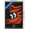 Trends International MLB Baltimore Orioles - Logo 25 Framed Wall Poster Prints - 3 of 4
