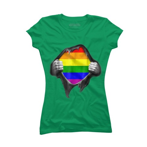 Design By Humans Pride Shirt Rip Open Shirt By Luckyst T-shirt - Kelly ...
