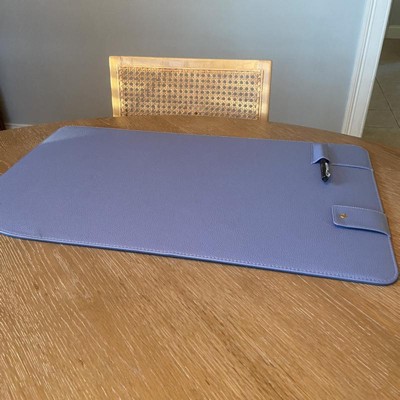 Mobile pixels Desk Mat (Haze Blue)