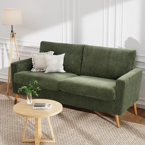 Vipbear 68" Loveseat Sofa,Modern Love Seat Couches for Living Room,Small Couch for Bedroom Office,Comfy Couch with Spring Cushion,Tool-Free Assembly - 1 of 4