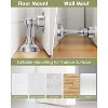 DOMETOUR Magnetic Door Stopper, Stainless Steel, Adhesive or Screw Mount, Wall/Floor, Silver Door Stoppers - 3 of 4