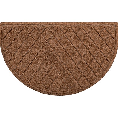 WaterHog 2'x3'3" Argyle Indoor/Outdoor Half Round Door Mat