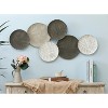 LuxenHome Multi-Color Metal Round Plate Wall Decor - 2 of 4