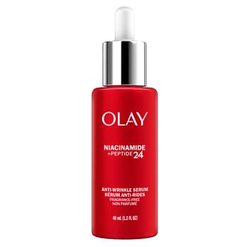 Olay Niacinamide + Peptide 24 Anti-Wrinkle Face Serum - Fragrance Free - 1.3 fl oz