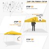 EAGLE PEAK Slant Leg Pop-up Canopy Tent Easy One Person Setup Instant Outdoor Beach Canopy Folding Portable Sports Shelter - 2 of 4