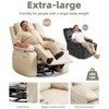 360° Swivel Recliner Chair with Heat & Massage, Oversized Rocking Chair for Adults, Manual Recliner w/Cup Holder, for Living Room Bedroom Nursery - 3 of 4
