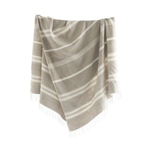 Slickblue Cotton Bath Towel, Handwoven Multipurpose Towel or Shawl, Machine Washable, 38x72, 2 Colors - 1 of 3