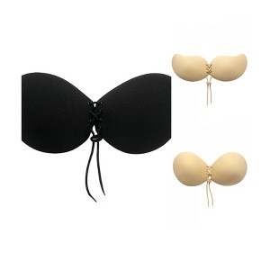 INSPIRE CHIC Women's 3 Packs Strapless Adjustable Silicone Reusable Bras - 1 of 4