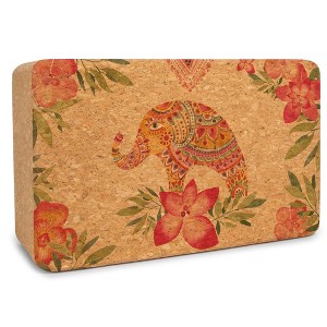 Yoloha Yoga - Tropical Vibes Cork Yoga Block - 1 of 4