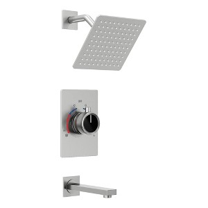 8" Tub and Shower Faucet Valve Included Set - EVERSTEIN - 1 of 4