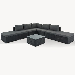 YOOCOZZ 8-Piece Patio Conversation Set with Cushions - 1 of 4