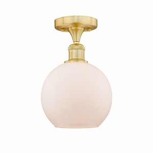 Athens - 1 Light Semi-Flush Mount In Industrial Style-10.75 Inches Tall and 8 Inches Wide - 1 of 1