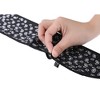 INSPIRE CHIC Women's Paisley Polka Dots Pattern Skinny Long Satin Silky Ribbon Neck Scarves 1Pc - 4 of 4