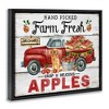 Stupell Industries Farm Fresh Apples Truck Floating Frame Canvas Art - 2 of 4