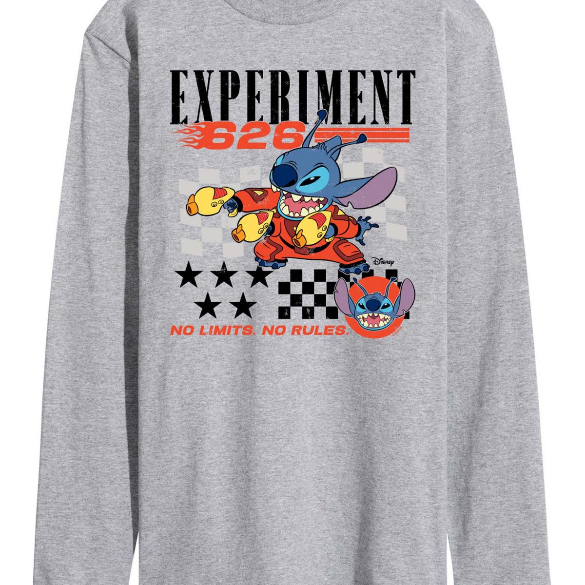 Men's - Lilo & Stitch - Stitch Racing Jersey Long Sleeve Graphic T-Shirt - thumbnail 2