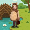 Brown Beaver Plush Baby Costume With Hood - 4 of 4