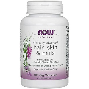 Solutions Hair, Skin & Nails Formula by Now Foods  -  90 Capsule - 1 of 2