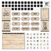 Creative Teaching Press® Black, White, and Wood Calendar Set Bulletin Board Set, 87 Pieces - 2 of 4