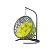 FURNIinspire Pet Beds Cat Swing Bed With Stand, Cushion, Rattan Wicker Cat Egg Chair, Indoor Cooling Pet Bed Dog Bed, Green, 19.3"*19.3"*28.7" - 2 of 4