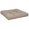 vidaXL--Comfy Pallet Cushion, Taupe, 31.5"x31.5", Indoor/Outdoor Seat with Hollow Fiber Filling in Fabric Material, Lightweight, 5.62 Pounds - 4 of 4