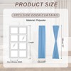Unique Bargains Blackout Tie Up Pocket Window Door Curtain 1 Panel - 2 of 4