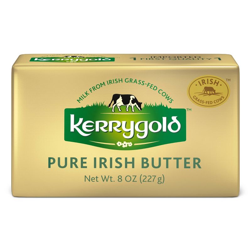 Kerrygold Grass-Fed Pure Irish Salted Butter - 8oz Foil, 1 of 11