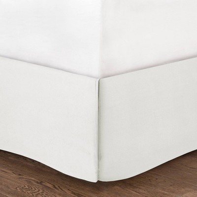 White Microfiber Queen 8-Piece Comforter Set with Gathered Embellishment
