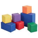 ECR4Kids Softzone Foam Big Building Blocks, Soft Play for Kids, Set of 7