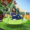 Sorbus 56" Stylish Hanging Swing Nest w/Pillow - Double Hammock Daybed Saucer Style Lounger Swing - Holds 264lbs Sturdy - 2 of 4