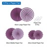 Unique Bargains Round Pattern Party Wedding Decorative Folding Paper Fans - 3 of 4