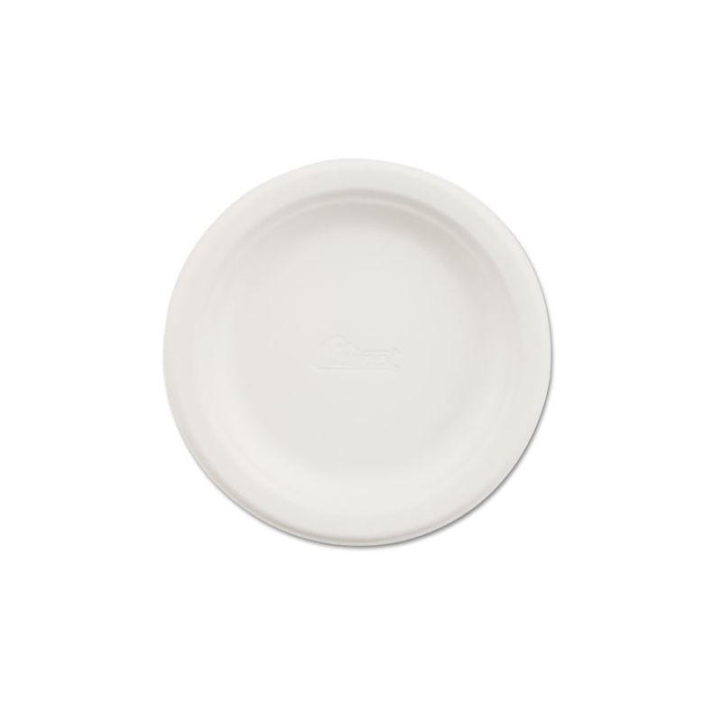 Chinet Paper Dinnerware, Plate, 6" dia, White, 125/Pack, 1 of 2