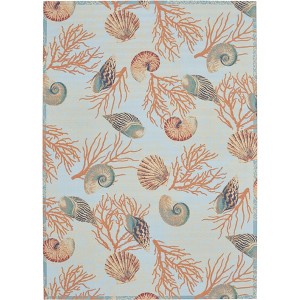 Waverly Seashell Indoor/outdoor Area Rug - 1 of 4