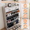 Shoe Cabinet with 3 Flip Drawers and 2 Drawers, Shoe Cabinet Storage for Entryway - 4 of 4