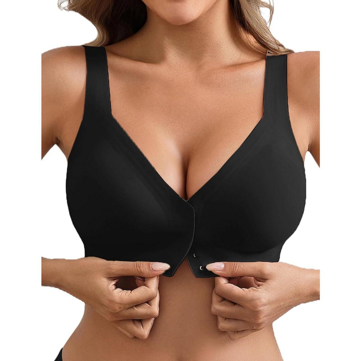 Avidlove Bras for Women No Underwire Front Closure Bra Seamless Bralette Full Coverage Everyday Wireless Brassiere