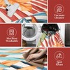 Modern Tropical Leaf Area Rug Soft Washable Rug Low Pile Non Slip Floor Carpet - 3 of 4