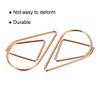 Unique Bargains Drop-Shaped Decorative Bookmark Metal Small Size Paper Clip 100 Pcs - 4 of 4