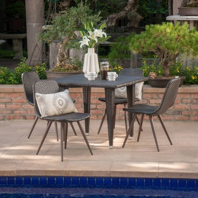 5 piece wicker patio set target
