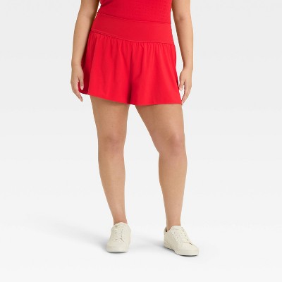 Women's 3" Knit Waistband High-Rise 2-in-1 Shorts - All In Motion™