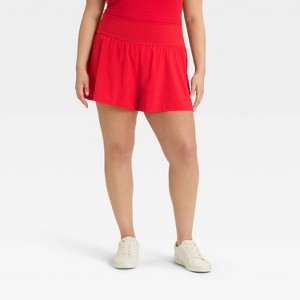 Women's 3" Knit Waistband High-Rise 2-in-1 Shorts - All In Motion™ - 1 of 4