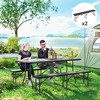 Outsunny 6 ft Plastic Folding Bench, Portable Bench Seat with Carrying Handle - 3 of 4