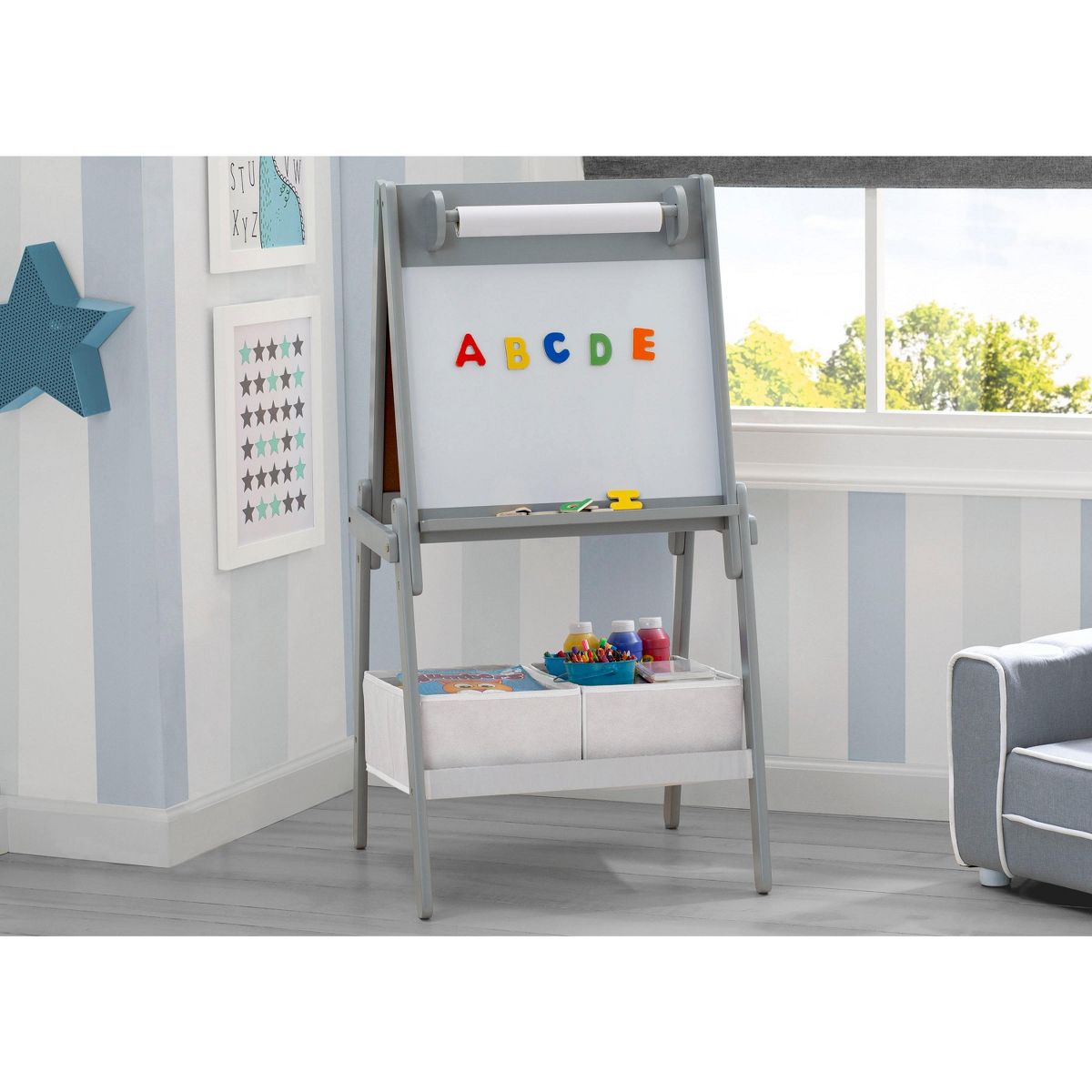Delta Children Chelsea Kids Double-Sided Storage Easel - thumbnail 4