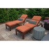 Casual Cushion Solid Sunbrella Fabric 1-Piece Outdoor Chaise Cushion, 22.5"W x 74"L - 2 of 4