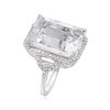 Ross-Simons 16.00 Carat Rock Crystal Ring With .60 ct. t.w. White Topaz in Sterling Silver - 3 of 4