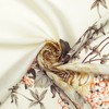 INSPIRE CHIC Women's Floral Printed Satin Square Flowers Silky Neck Scarves 1Pc - 4 of 4